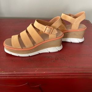 Joanie III Ankle Strap Suede Platform Wedge Sandals